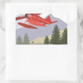 Sticker Rectangulaire Alaska Plane (Sac)