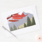 Sticker Rectangulaire Alaska Plane (Enveloppe)
