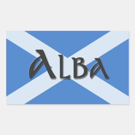 Sticker Rectangulaire Alba Saltire (Devant)