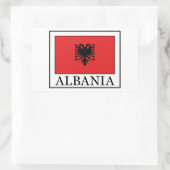 Sticker Rectangulaire Albanie (Sac)