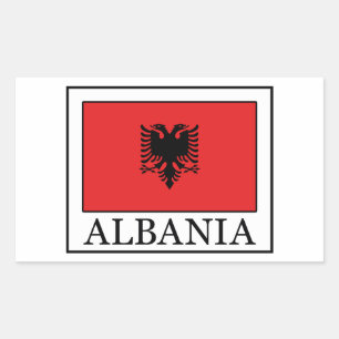 Sticker Rectangulaire Albanie