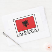 Sticker Rectangulaire Albanie (Enveloppe)