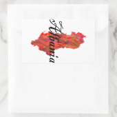 Sticker Rectangulaire Albanie (Sac)