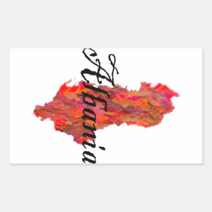 Sticker Rectangulaire Albanie