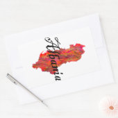 Sticker Rectangulaire Albanie (Enveloppe)