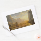 Sticker Rectangulaire Albert Bierstadt - Vallée du Yosemite (Enveloppe)