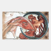 Sticker Rectangulaire Alfons Mucha 1898 Danse (Devant)
