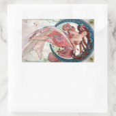 Sticker Rectangulaire Alfons Mucha 1898 Danse (Sac)