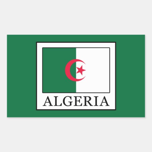 Sticker Rectangulaire Algérie (Devant)