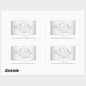 Sticker Rectangulaire Algorithme drôle (Feuille)