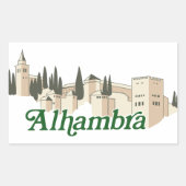Sticker Rectangulaire Alhambra (Devant)