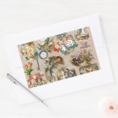 Sticker Rectangulaire Alice à Wonderland Cheshire Cat Characters (Enveloppe)
