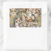 Sticker Rectangulaire Alice au pays des merveilles (Sac)