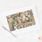Sticker Rectangulaire Alice au pays des merveilles (Enveloppe)