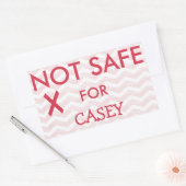 Sticker Rectangulaire Aliments non salubres pour régimes spéciaux Allerg (Enveloppe)