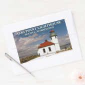 Sticker Rectangulaire Alki Point Lighthouse, Seattle Washington (Enveloppe)