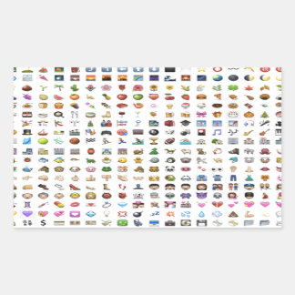 Sticker Rectangulaire All iPhone / iOS emojis