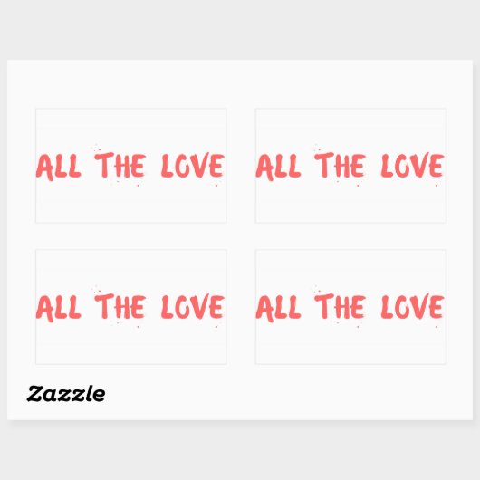 Sticker Rectangulaire "All Love" - Harry Styles (Feuille)