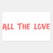 Sticker Rectangulaire "All Love" - Harry Styles (Devant)