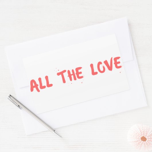 Sticker Rectangulaire "All Love" - Harry Styles (Enveloppe)