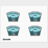 Sticker Rectangulaire Allegheny Highlands (Feuille)