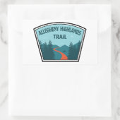 Sticker Rectangulaire Allegheny Highlands (Sac)