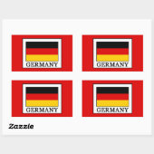 Sticker Rectangulaire Allemagne (Feuille)