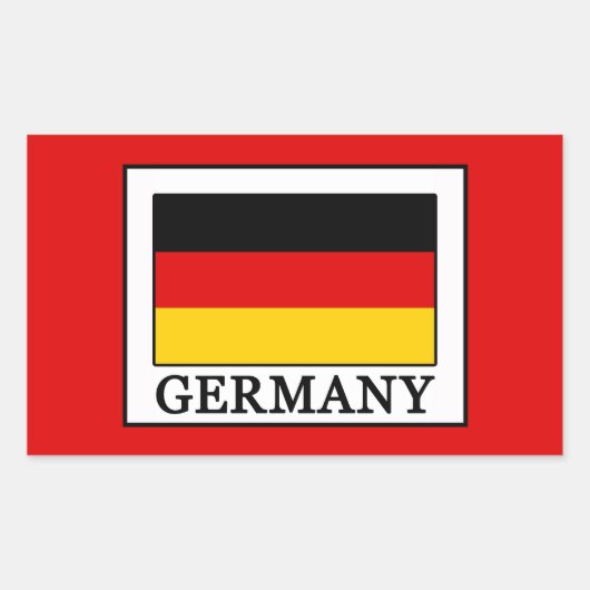 Sticker Rectangulaire Allemagne (Devant)