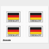 Sticker Rectangulaire Allemagne (Feuille)
