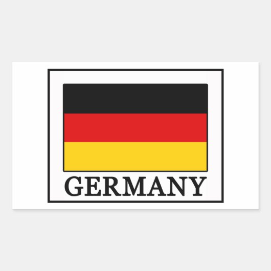 Sticker Rectangulaire Allemagne (Devant)