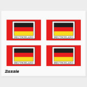 Sticker Rectangulaire Allemagne (Feuille)