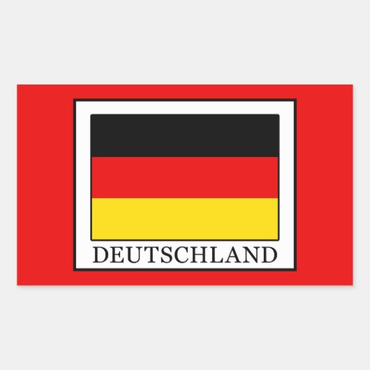 Sticker Rectangulaire Allemagne (Devant)