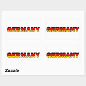 Sticker Rectangulaire Allemagne (Feuille)