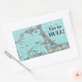 Sticker Rectangulaire Allez à Hull ! (Enveloppe)