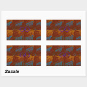 Sticker Rectangulaire Allez Zebra Safari Art Imprimer/Graphique (Feuille)