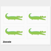Sticker Rectangulaire Alligator (Feuille)
