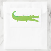 Sticker Rectangulaire Alligator (Sac)