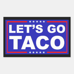 Sticker Rectangulaire Allons à l'humour politique de Taco