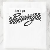 Sticker Rectangulaire Allons courir (Sac)