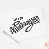 Sticker Rectangulaire Allons courir (Enveloppe)