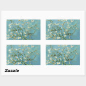 Sticker Rectangulaire Almond Blossom par Van Gogh (Feuille)