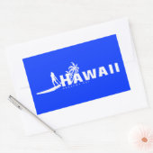 Sticker Rectangulaire Aloha Hawaii Se Déplace (Enveloppe)