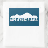 Sticker Rectangulaire Alpe d'Huez France S'il vous plaît (Sac)
