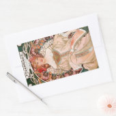 Sticker Rectangulaire Alphonse Mucha F. Champenois (Enveloppe)