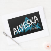 Sticker Rectangulaire Alyeska Alaska Mountains (Enveloppe)