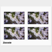 Sticker Rectangulaire Alyssum doux en Grunge (Feuille)
