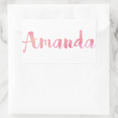 Sticker Rectangulaire Amanda (Sac)