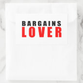 Sticker Rectangulaire Amateur de négociation (Sac)