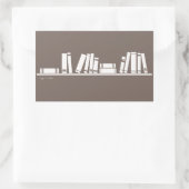 Sticker Rectangulaire Amateurs de livres ! (Sac)