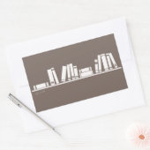 Sticker Rectangulaire Amateurs de livres ! (Enveloppe)